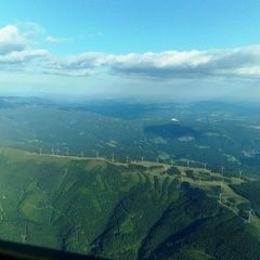 Flugwegposition um 16:42:42: Aufgenommen in der Nähe von Gemeinde Langenwang, Österreich in 2284 Meter